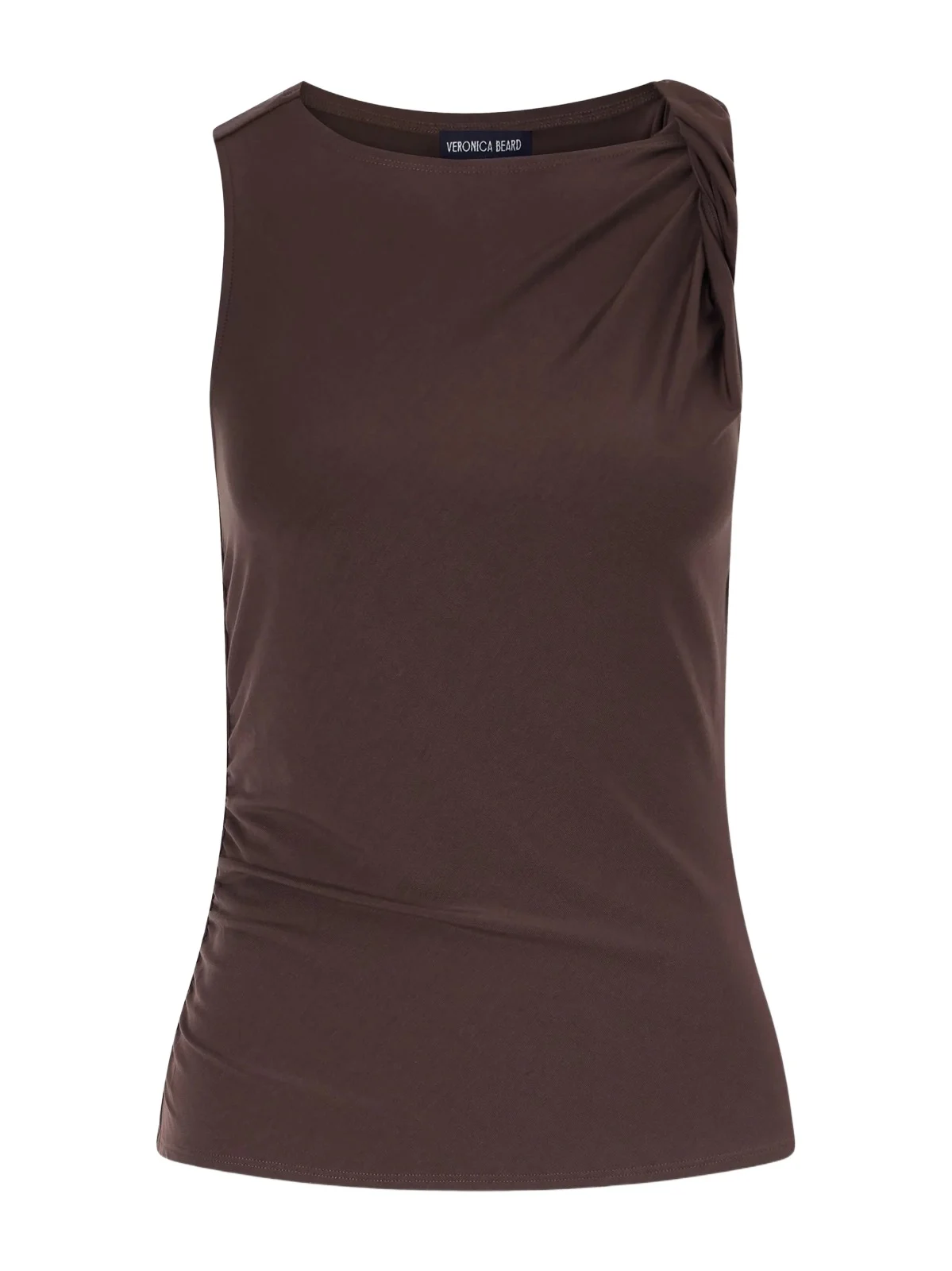 Veronica Beard Otessa Twisted Lyocell-blend Jersey Top