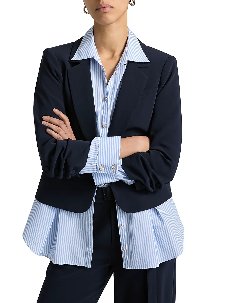 Cinq à Sept Women's Aron Layered Blazer | Thumbnail 3 Cinq à Sept Women's Aron Layered Blazer | Thumbnail 3