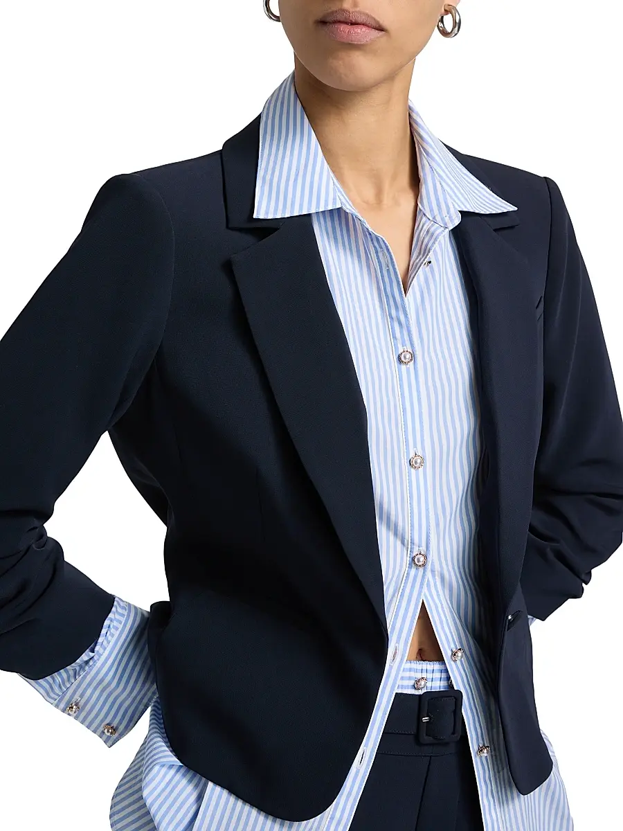 Cinq à Sept Women's Aron Layered Blazer | Thumbnail 6 Cinq à Sept Women's Aron Layered Blazer | Thumbnail 6