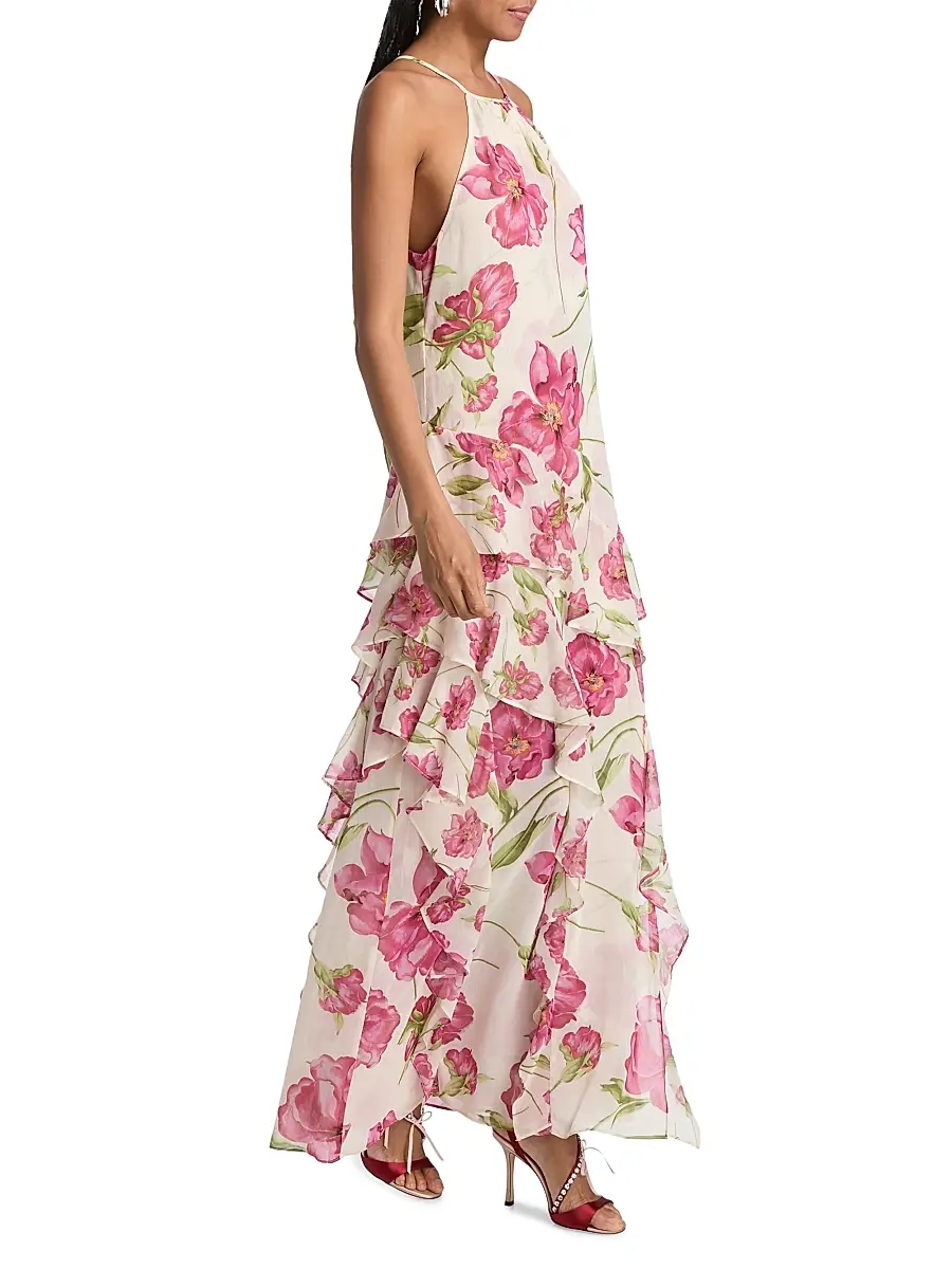Misa Los Angeles Women's Novah Floral Ruffle Maxi Dress | Thumbnail 2 Misa Los Angeles Women's Novah Floral Ruffle Maxi Dress | Thumbnail 2