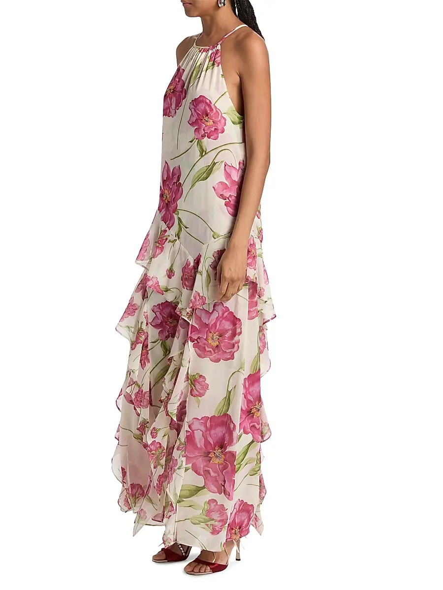 Misa Los Angeles Women's Novah Floral Ruffle Maxi Dress | Thumbnail 4 Misa Los Angeles Women's Novah Floral Ruffle Maxi Dress | Thumbnail 4