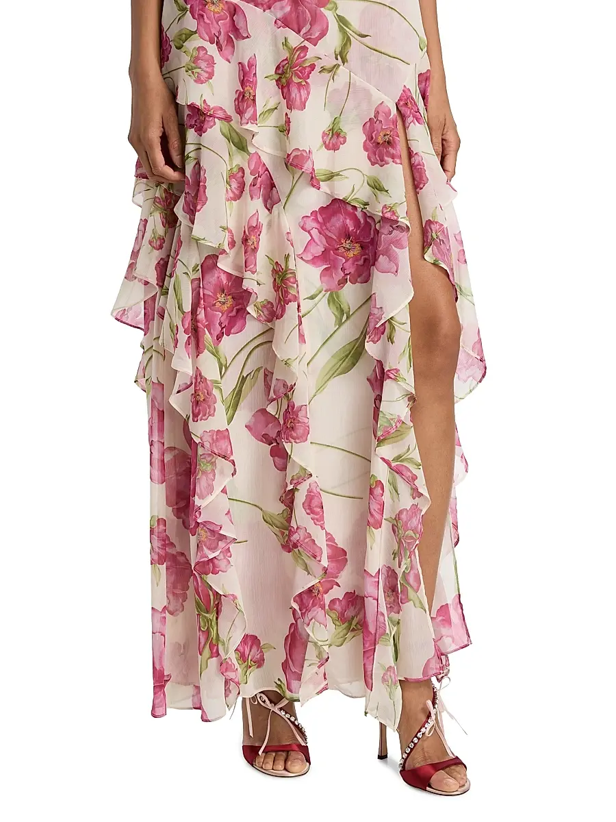 Misa Los Angeles Women's Novah Floral Ruffle Maxi Dress | Thumbnail 6 Misa Los Angeles Women's Novah Floral Ruffle Maxi Dress | Thumbnail 6