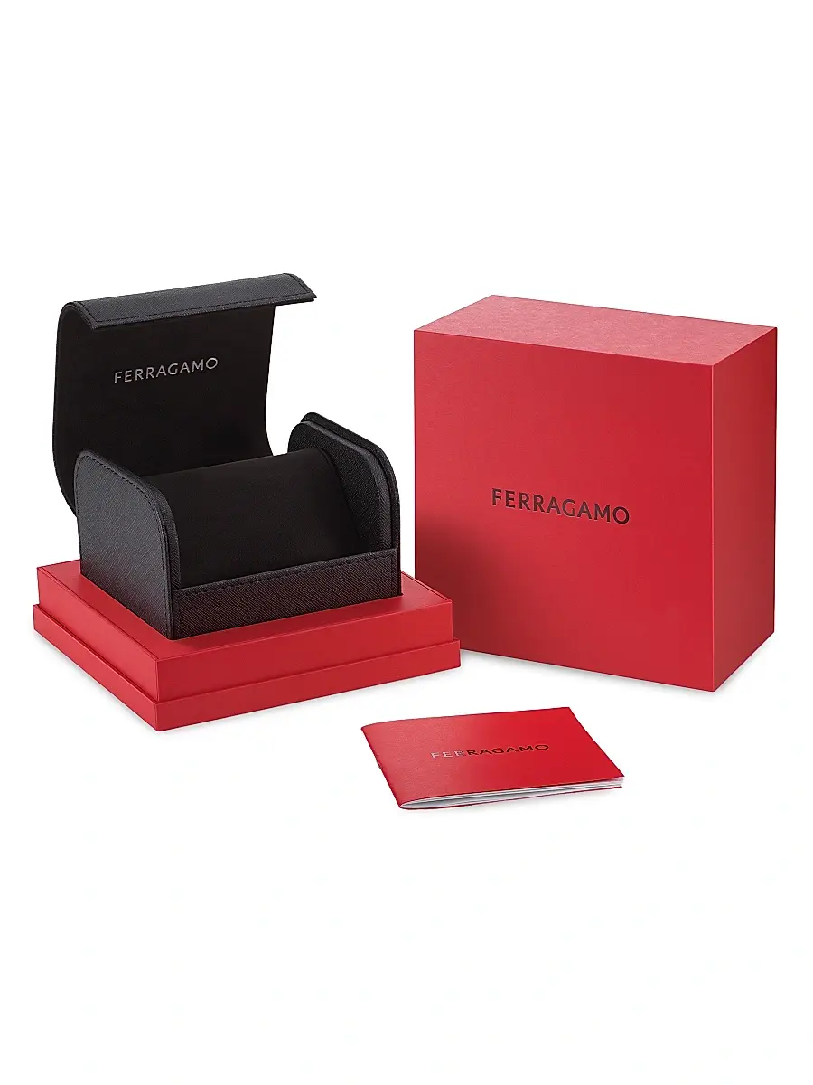 FERRAGAMO Men's Ren IP Gunmetal Stainless Steel & Silicone Strap Watch/43MM - Black With Titanium | Thumbnail 5 FERRAGAMO Men's Ren IP Gunmetal Stainless Steel & Silicone Strap Watch/43MM - Black With Titanium | Thumbnail 5