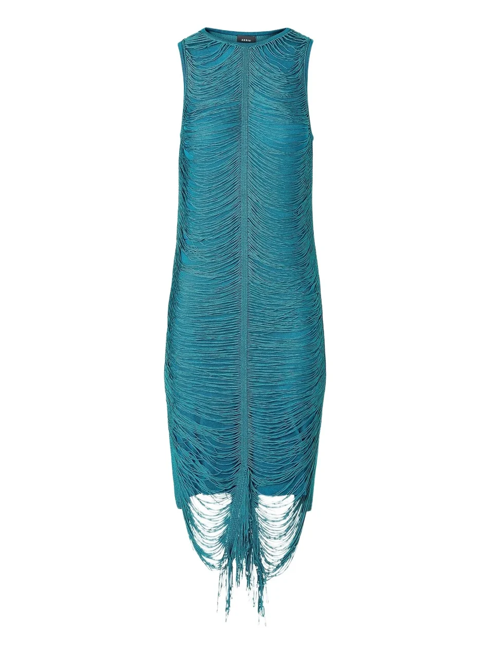 Women's Draped Fringed Silk Sheath Dress Women's Draped Fringed Silk Sheath Dress