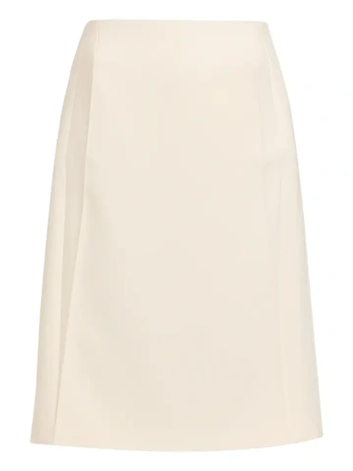 Women's Double-Faced Crepe Knee-Length Skirt Women's Double-Faced Crepe Knee-Length Skirt