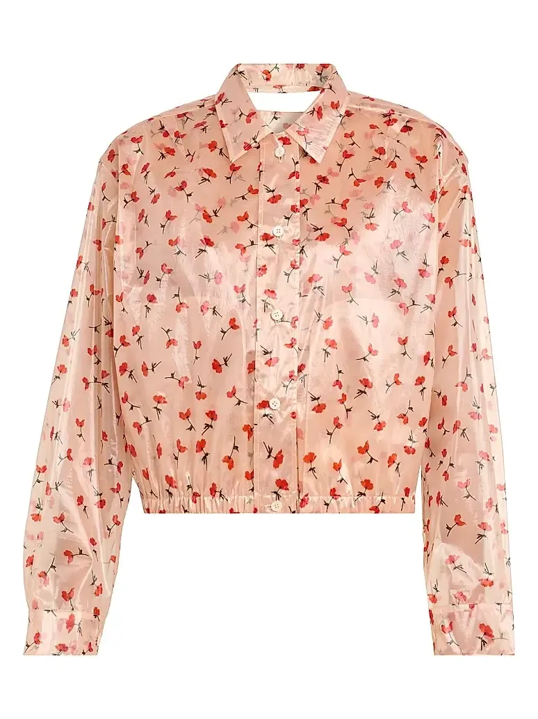 Women's Floral Organza Blouse