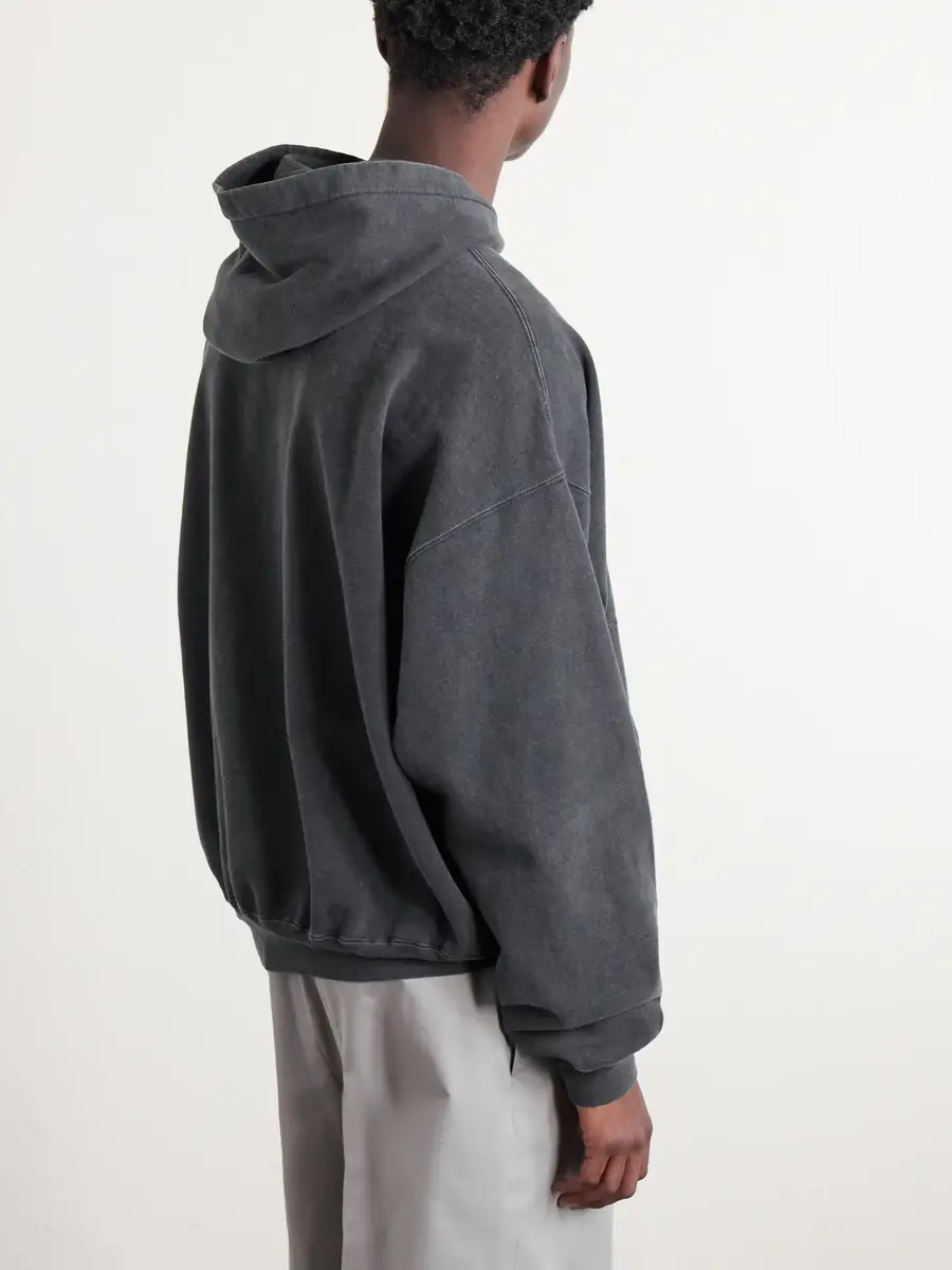 Remi Relief Cotton-Jersey Hoodie | Thumbnail 4