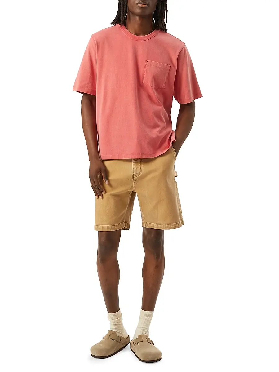 Corridor Men's Denim Painter Shorts - Gold | Thumbnail 2