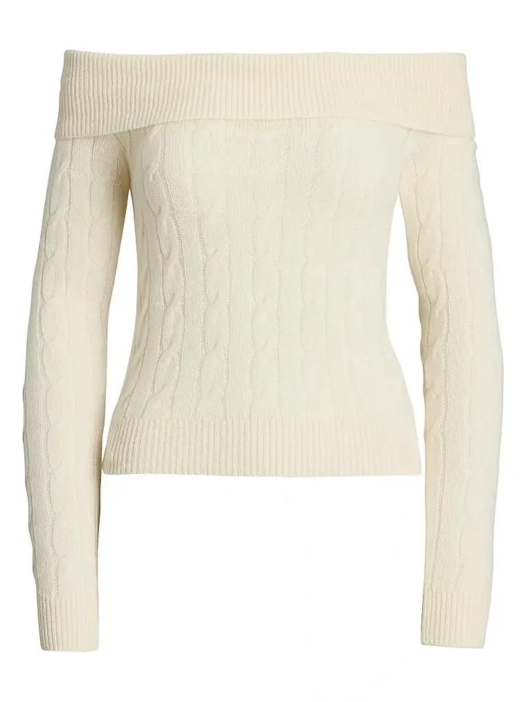 Women's Cable-Knit Cashmere Slim-Fit Sweater Women's Cable-Knit Cashmere Slim-Fit Sweater