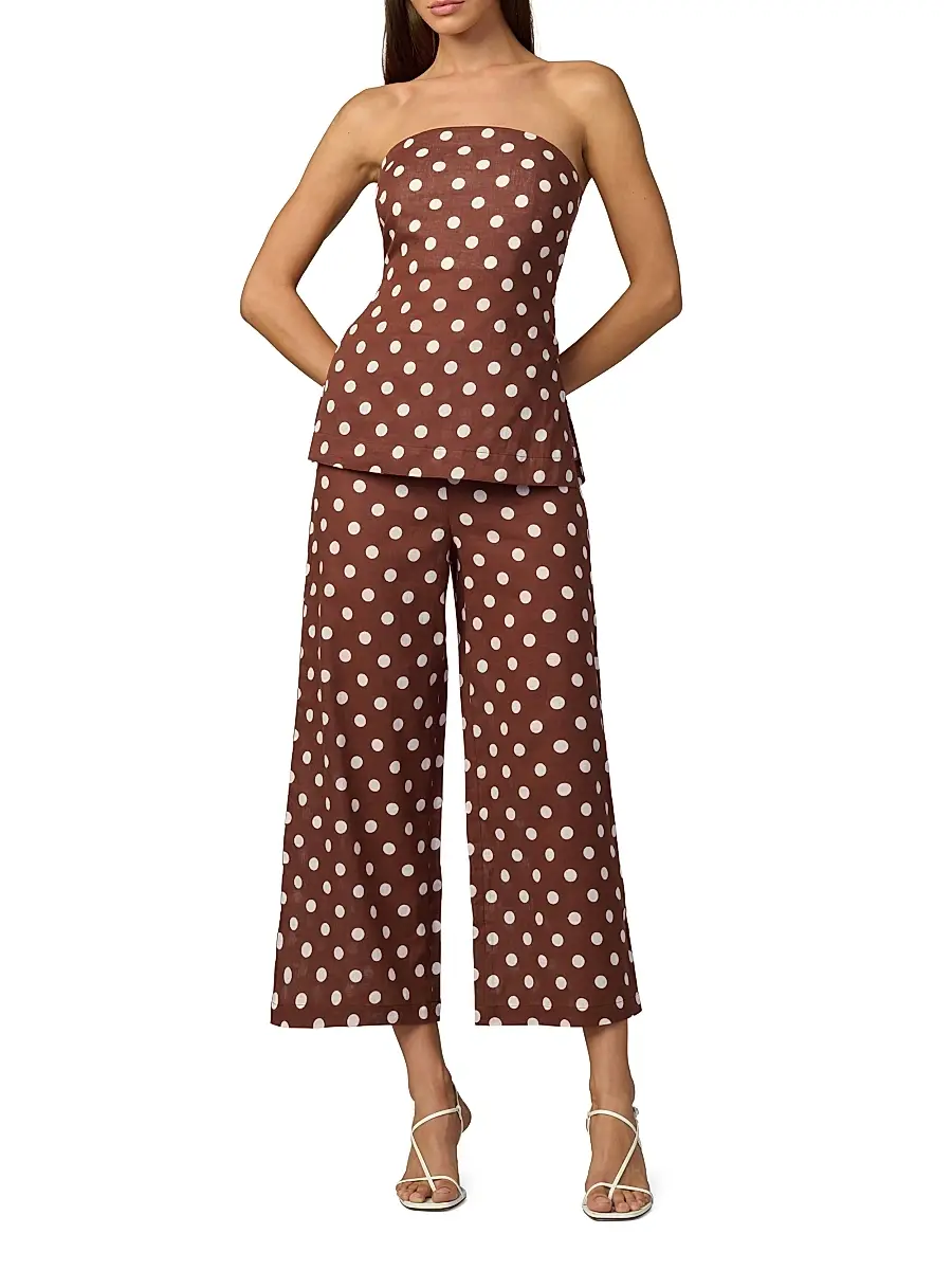 Joe's Jeans Women's The Mariel Polka Dot Strapless Top | Thumbnail 2 Joe's Jeans Women's The Mariel Polka Dot Strapless Top | Thumbnail 2