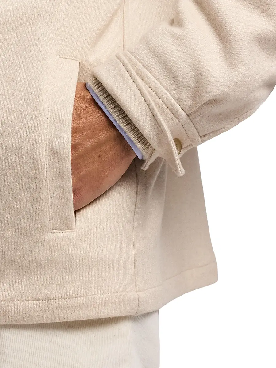 Ralph Lauren Purple Label Men's Felton Cashmere-Blend Shirt Jacket - Champagne Cream | Thumbnail 6
