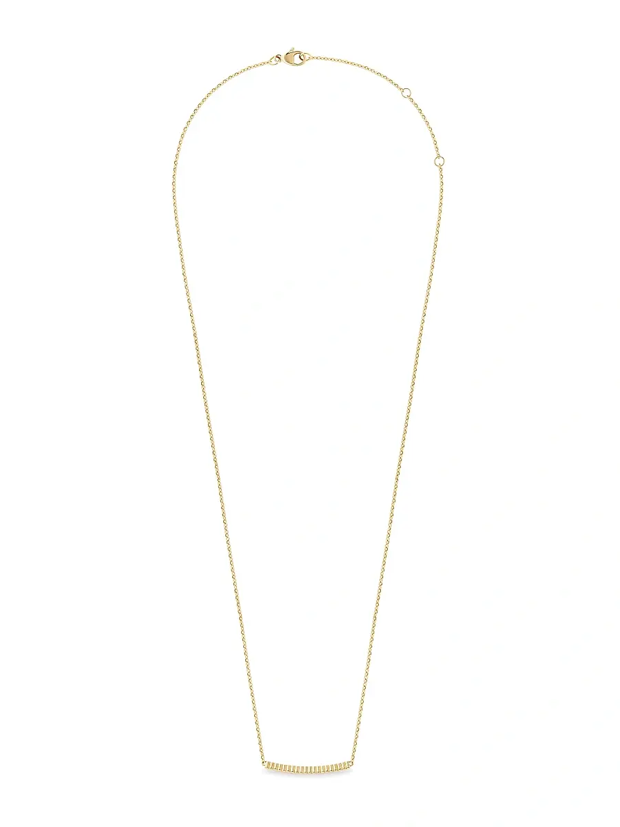 Boucheron Women's Quatre 18K Yellow Gold Grosgrain Bar Pendant Necklace - Yellow Gold | Thumbnail 3 Boucheron Women's Quatre 18K Yellow Gold Grosgrain Bar Pendant Necklace - Yellow Gold | Thumbnail 3