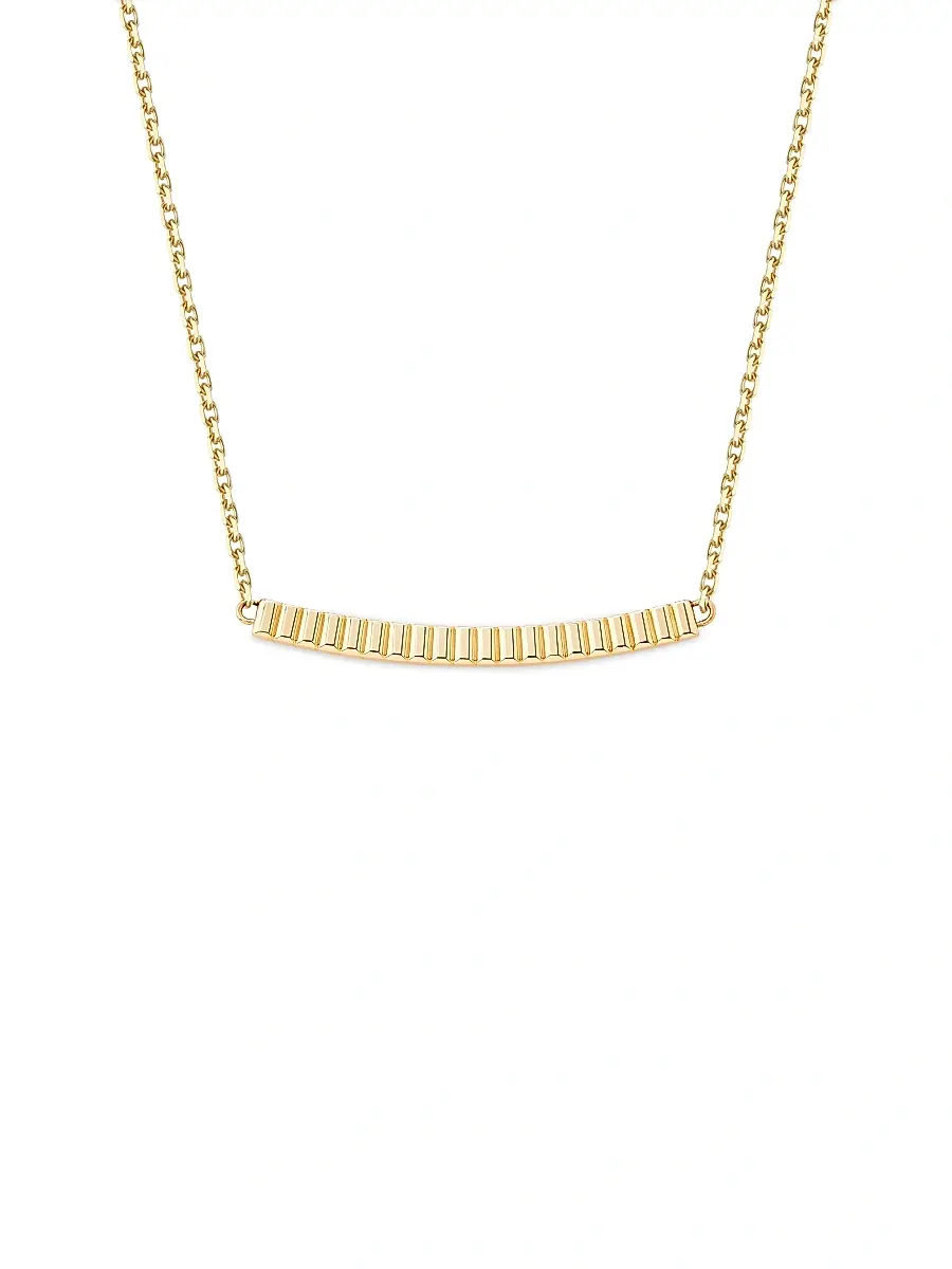 Boucheron Women's Quatre 18K Yellow Gold Grosgrain Bar Pendant Necklace - Yellow Gold | Thumbnail 4 Boucheron Women's Quatre 18K Yellow Gold Grosgrain Bar Pendant Necklace - Yellow Gold | Thumbnail 4