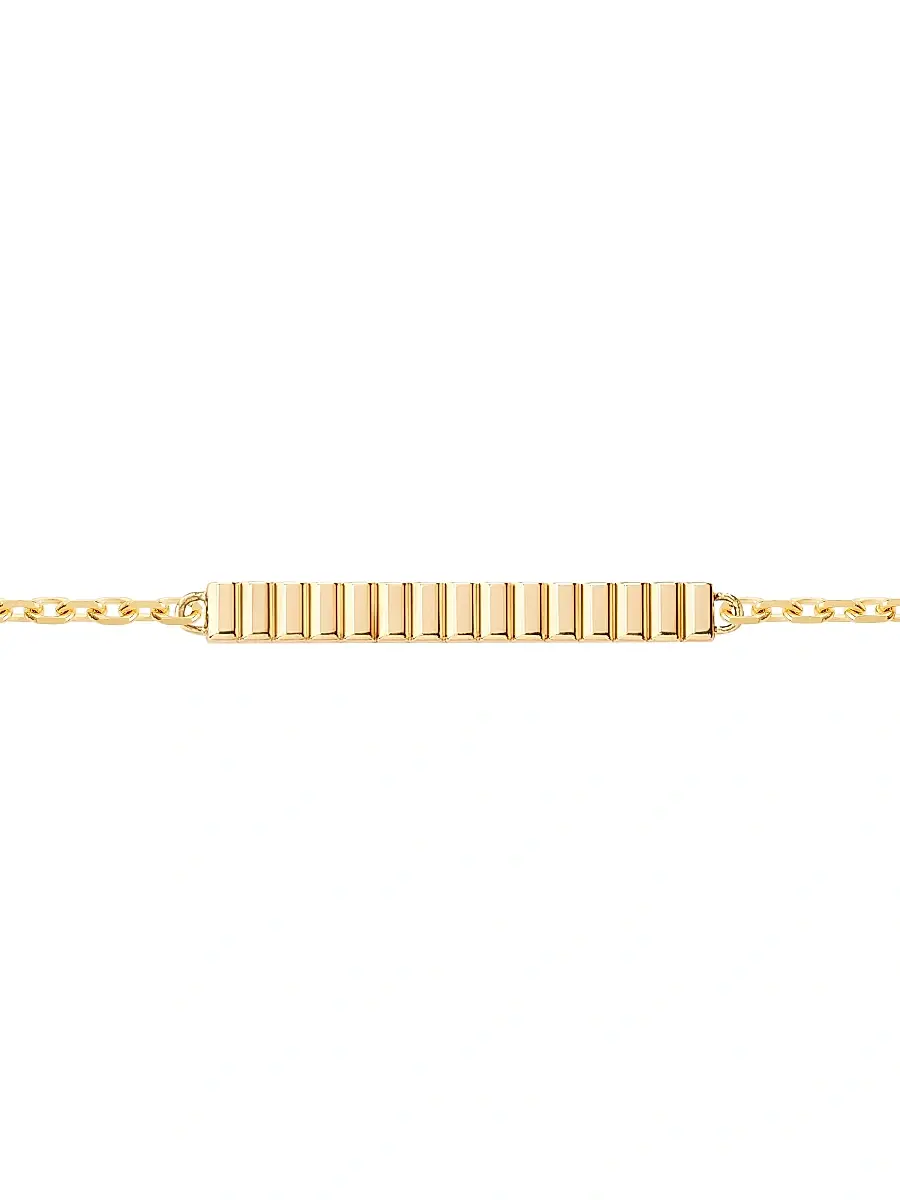 Boucheron Women's Quatre 18K Yellow Gold Grosgrain Bar Charm Bracelet - Yellow Gold | Thumbnail 4