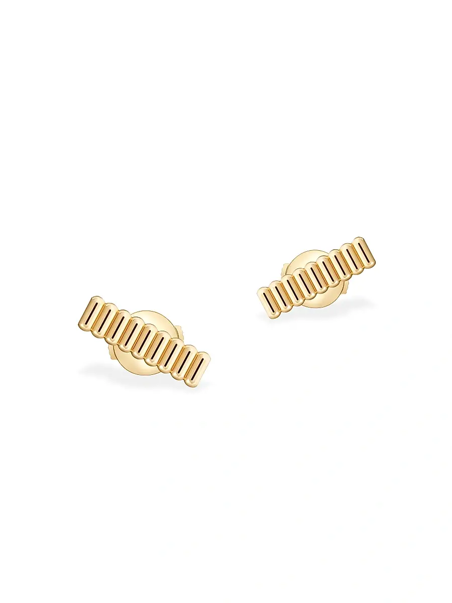Boucheron Women's Quatre 18K Yellow Gold Grosgrain Stud Earrings - Yellow Gold | Thumbnail 3 Boucheron Women's Quatre 18K Yellow Gold Grosgrain Stud Earrings - Yellow Gold | Thumbnail 3
