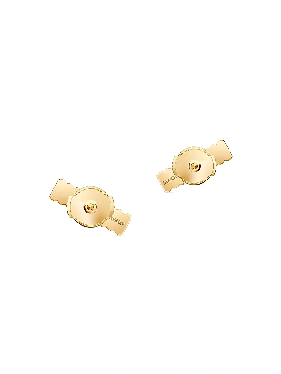 Boucheron Women's Quatre 18K Yellow Gold Grosgrain Stud Earrings - Yellow Gold | Thumbnail 4 Boucheron Women's Quatre 18K Yellow Gold Grosgrain Stud Earrings - Yellow Gold | Thumbnail 4