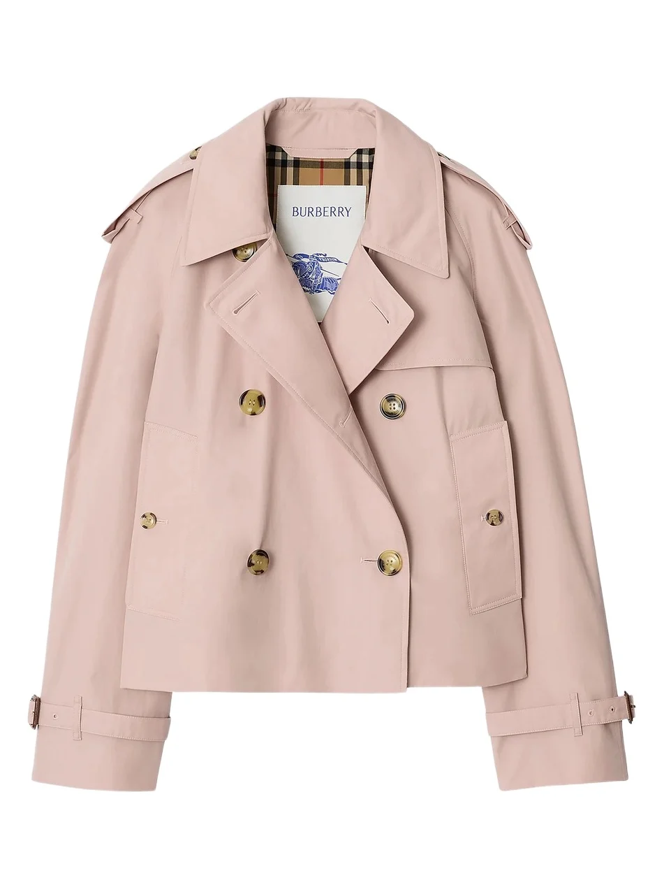 Women's Cropped Tropical Gabardine Mayfair Trench Jacket