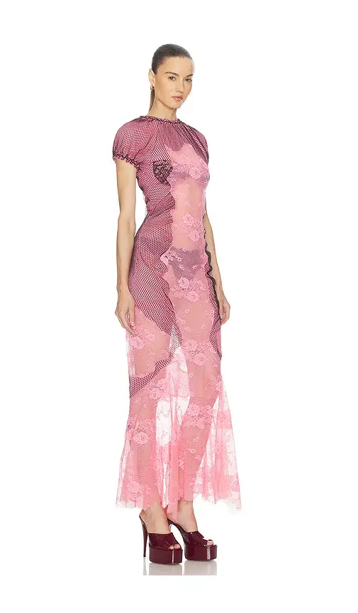 The Attico Sheer Midi Dress | Thumbnail 6 The Attico Sheer Midi Dress | Thumbnail 6