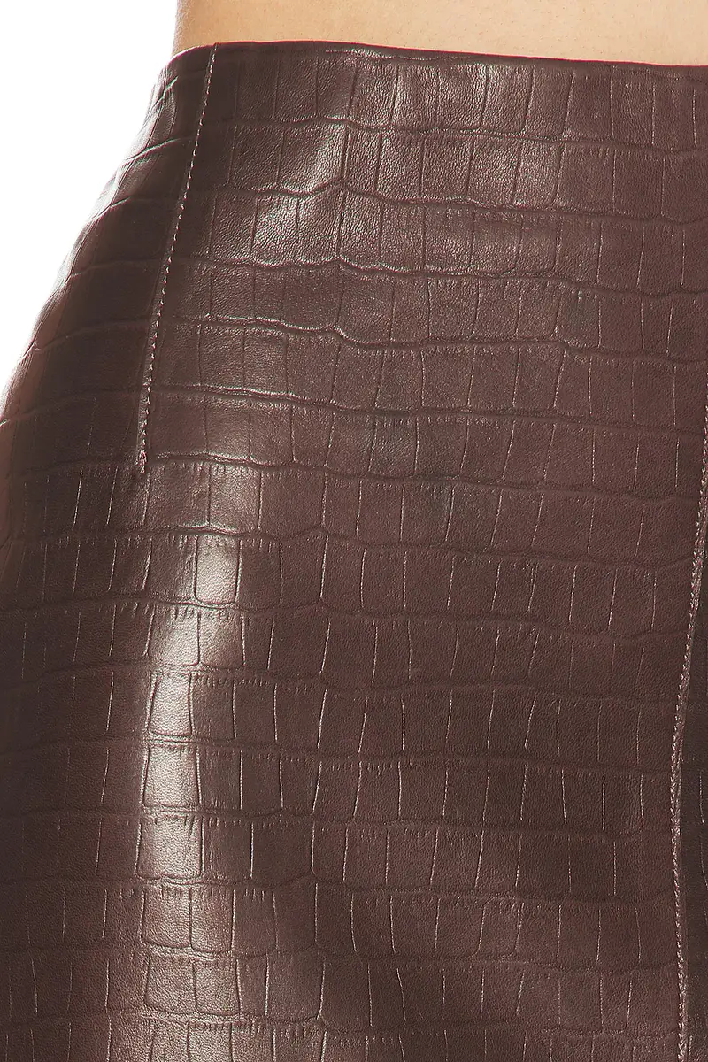 NOUR HAMMOUR Elyse Croco Skirt | Thumbnail 6