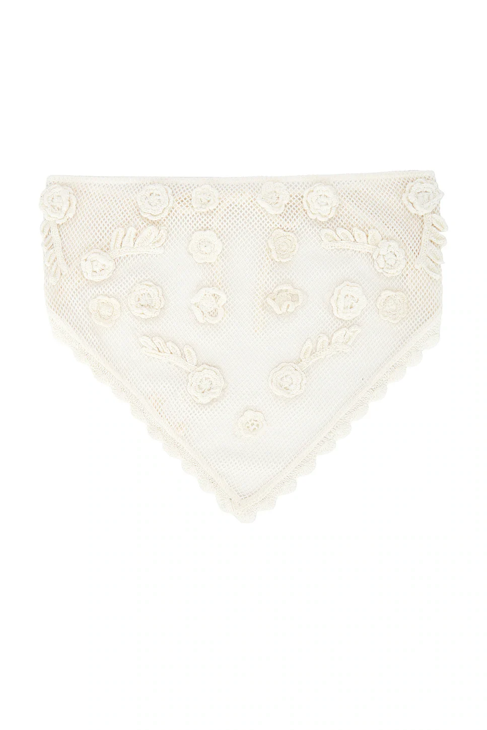 For Love & Lemons Floral Crochet Headscarf