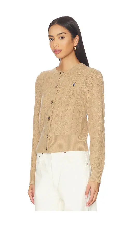 Polo Ralph Lauren Cable Knit Wool Cashmere Cardigan | Thumbnail 2