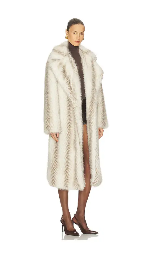 MORE TO COME x Emma Leger Carrie Faux Fur Coat | Thumbnail 2