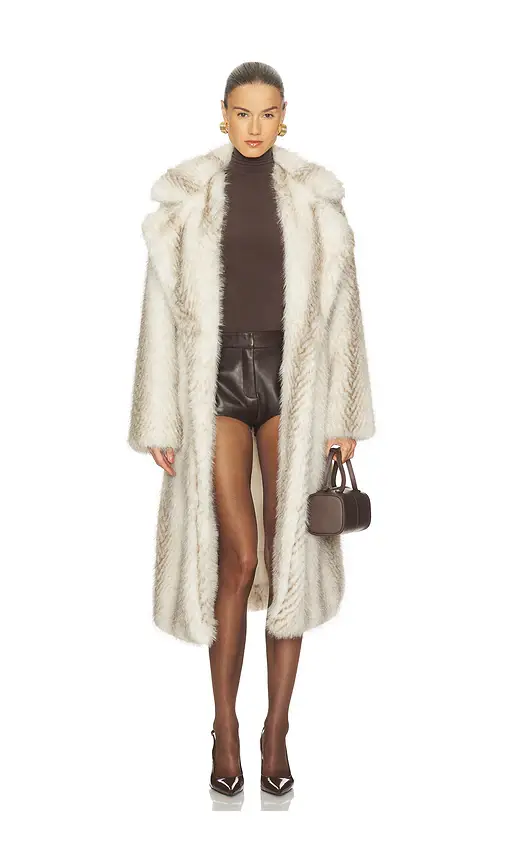MORE TO COME x Emma Leger Carrie Faux Fur Coat