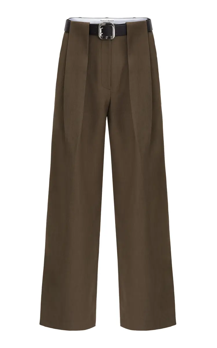 Source Unknown Matteo Belted Wide-Leg Pants
