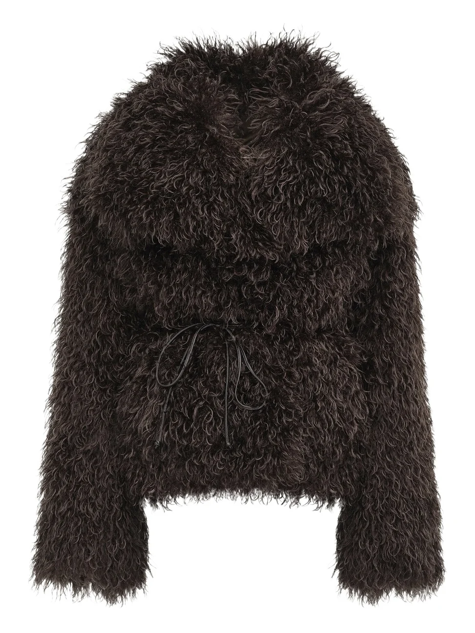Source Unknown Hathi Belted Faux-Fur Jacket