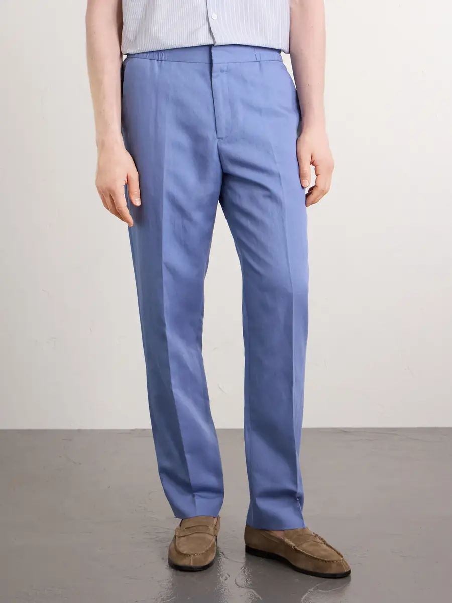 Paul Smith Straight-Leg Cotton, Linen and Lyocell-Blend Trousers - Men | Thumbnail 3 Paul Smith Straight-Leg Cotton, Linen and Lyocell-Blend Trousers - Men | Thumbnail 3