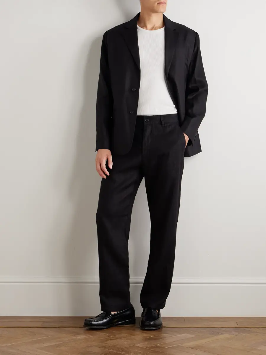 NN07 Aden 1454 Straight-Leg Woven Linen Trousers - Men | Thumbnail 2 NN07 Aden 1454 Straight-Leg Woven Linen Trousers - Men | Thumbnail 2