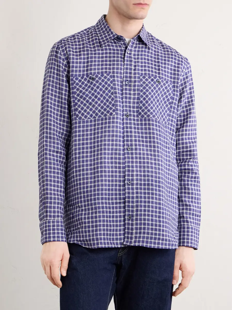 Paul Smith Checked Linen Shirt - Men | Thumbnail 3 Paul Smith Checked Linen Shirt - Men | Thumbnail 3