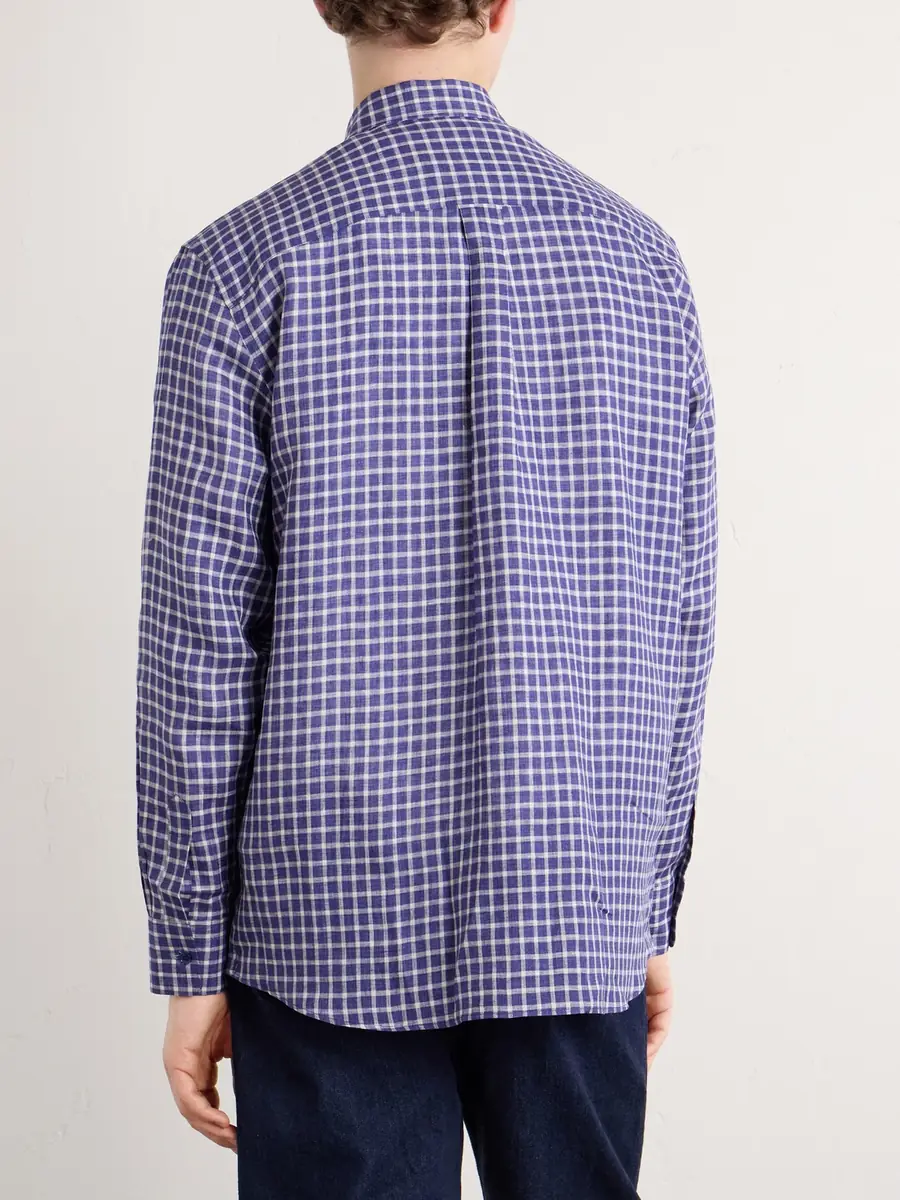 Paul Smith Checked Linen Shirt - Men | Thumbnail 4 Paul Smith Checked Linen Shirt - Men | Thumbnail 4