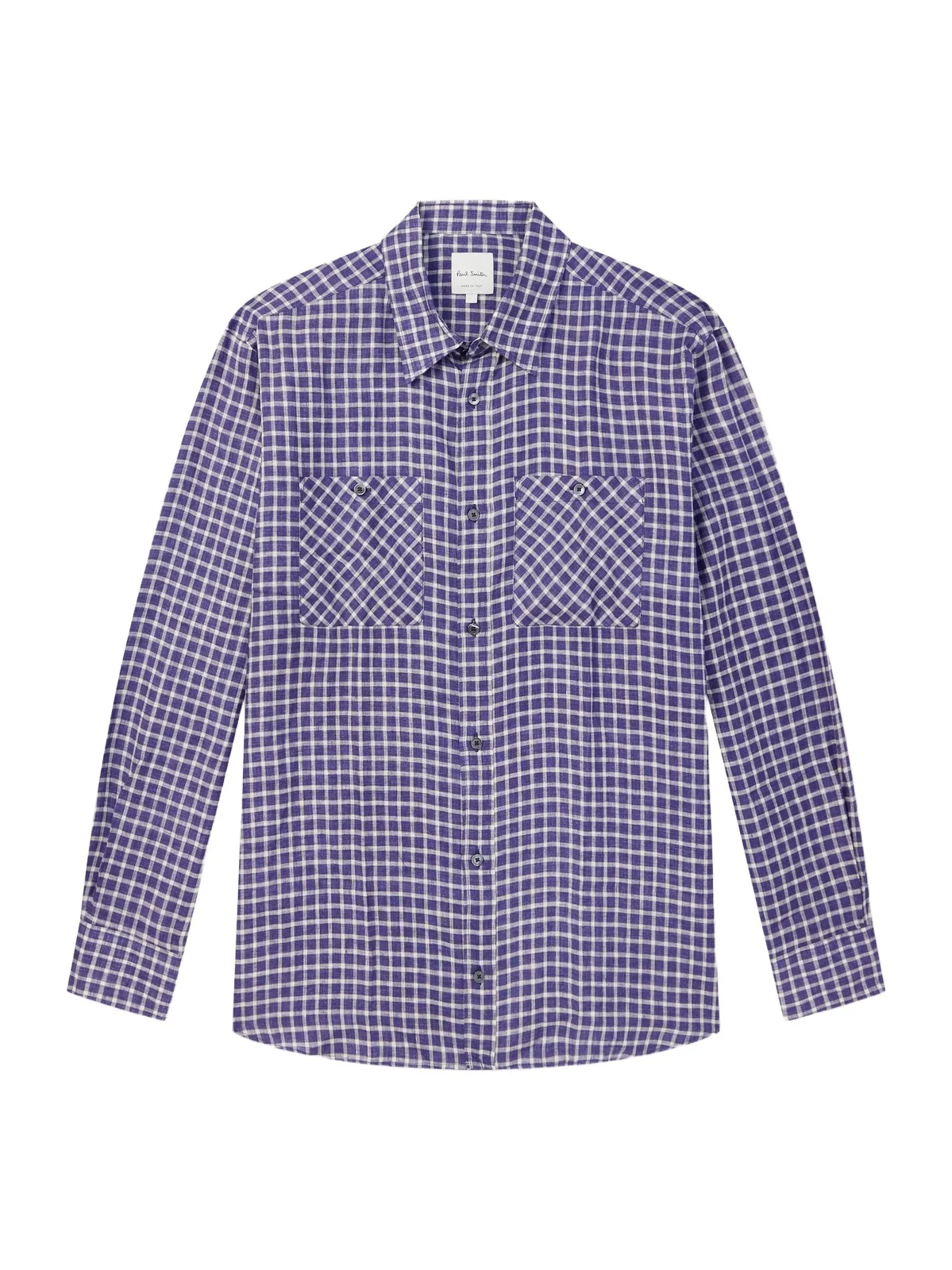 Checked Linen Shirt - Men