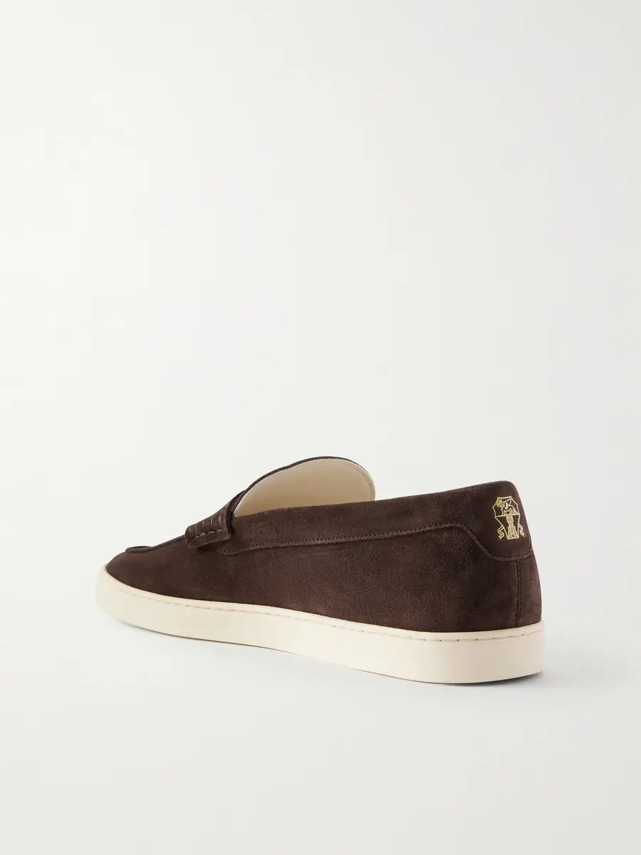 Brunello Cucinelli Suede Penny Loafers - Men | Thumbnail 4 Brunello Cucinelli Suede Penny Loafers - Men | Thumbnail 4
