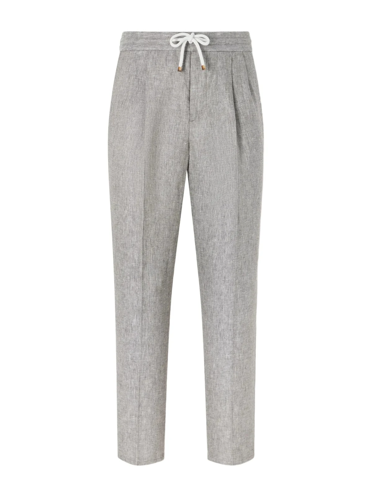 Straight-Leg Pleated Hemp and Linen-Blend Twill Trousers - Men
