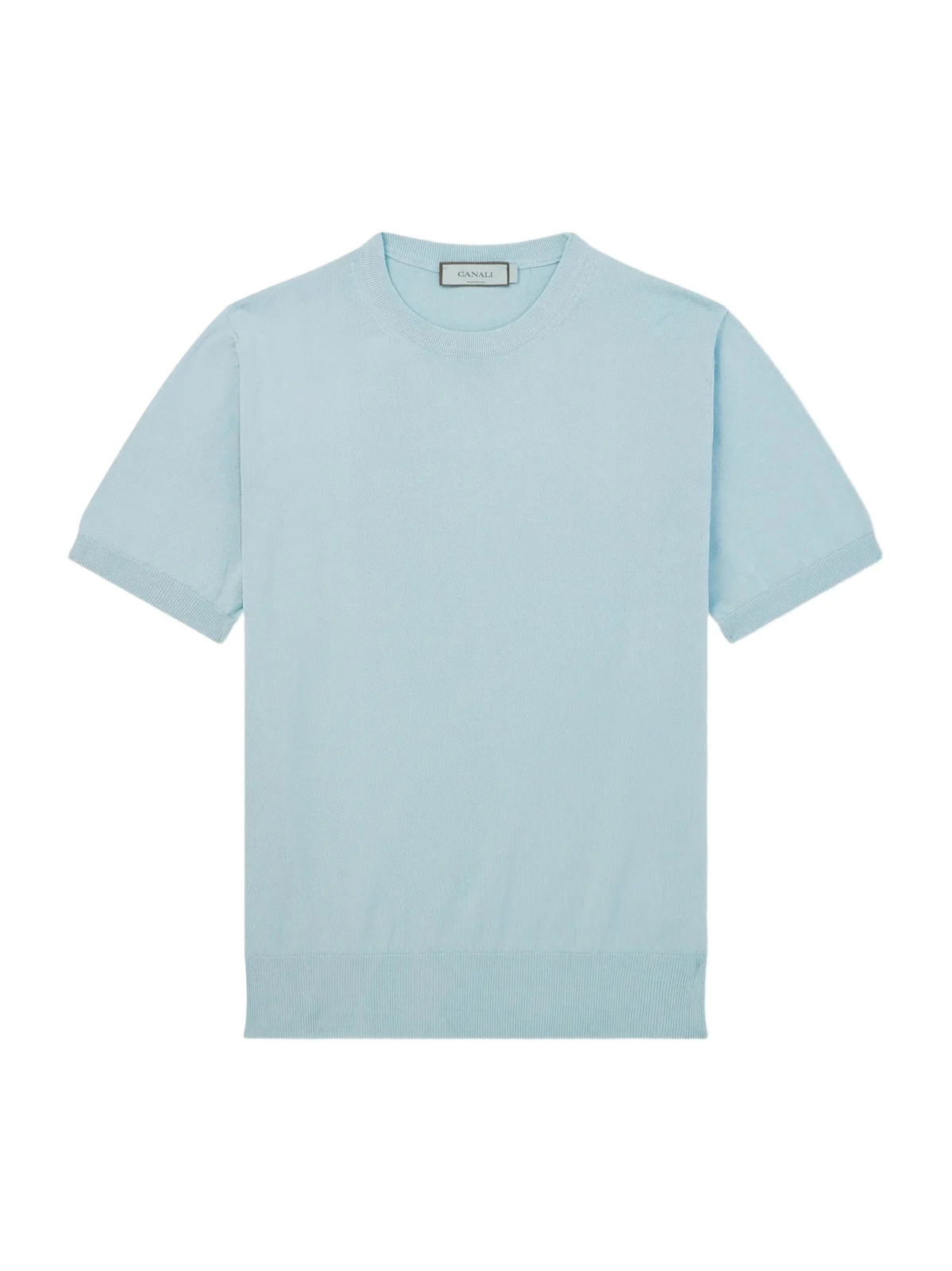 Knitted Cotton T-Shirt - Men