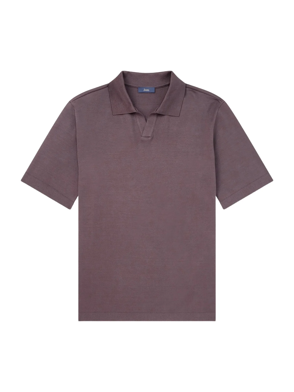 HERNO Open-Collar Cotton Polo Shirt - Men