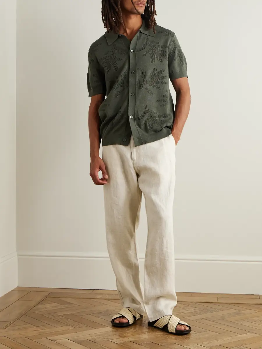 NN07 Aden 1454 Straight-Leg Woven Linen Trousers - Men | Thumbnail 2 NN07 Aden 1454 Straight-Leg Woven Linen Trousers - Men | Thumbnail 2