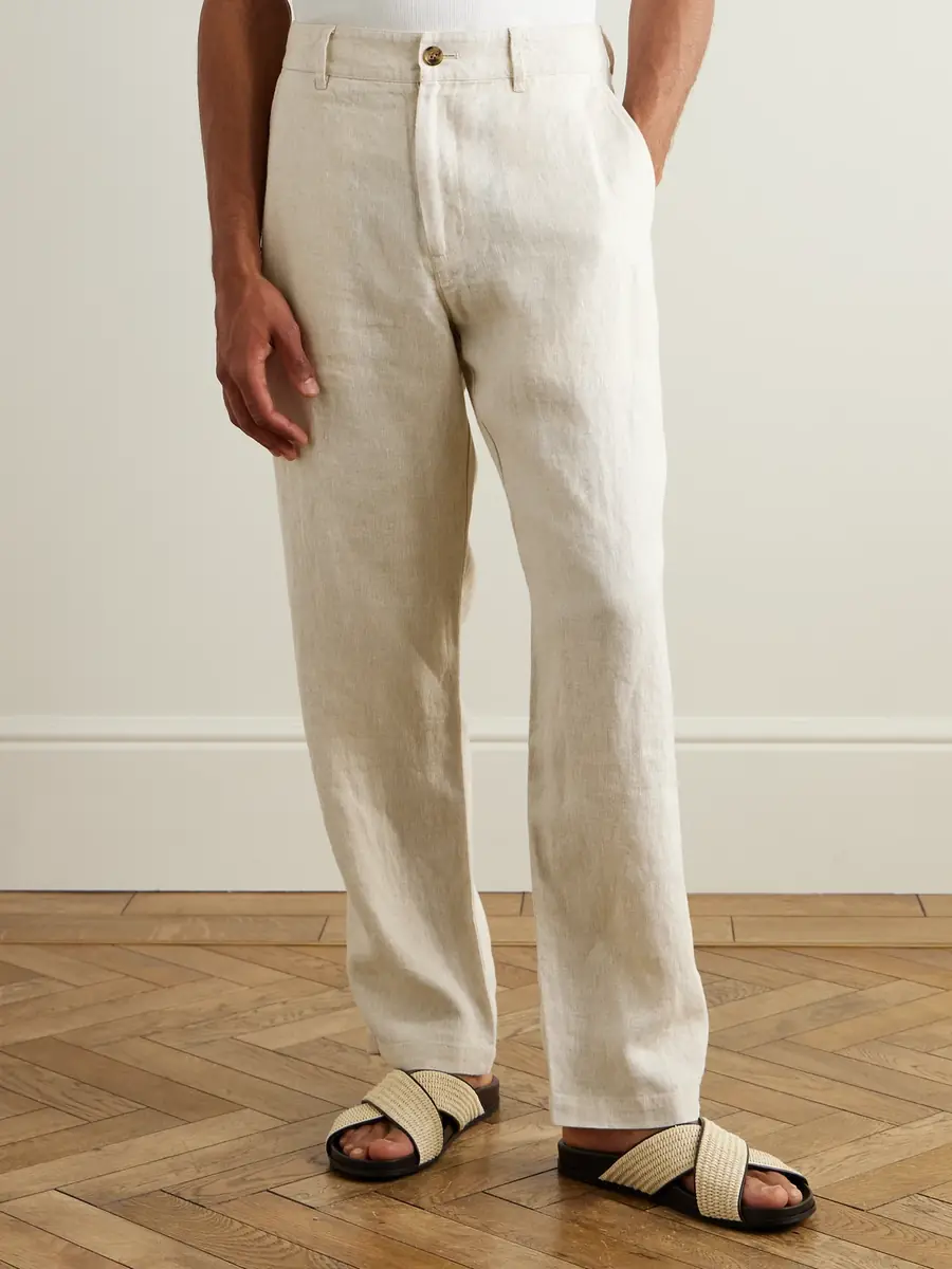 NN07 Aden 1454 Straight-Leg Woven Linen Trousers - Men | Thumbnail 3 NN07 Aden 1454 Straight-Leg Woven Linen Trousers - Men | Thumbnail 3