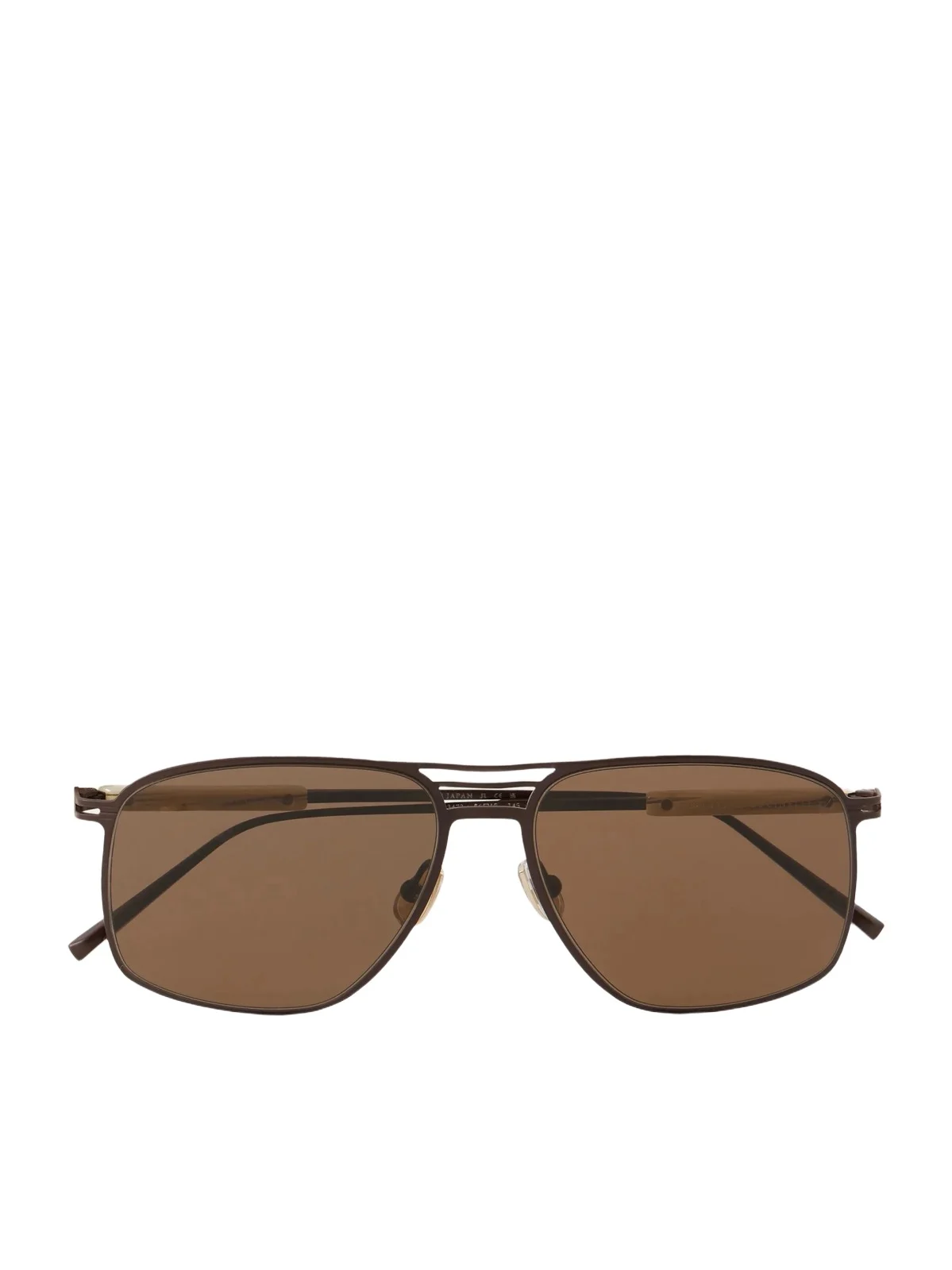 Triple-Bridge Aviator-Style Titanium Sunglasses - Men