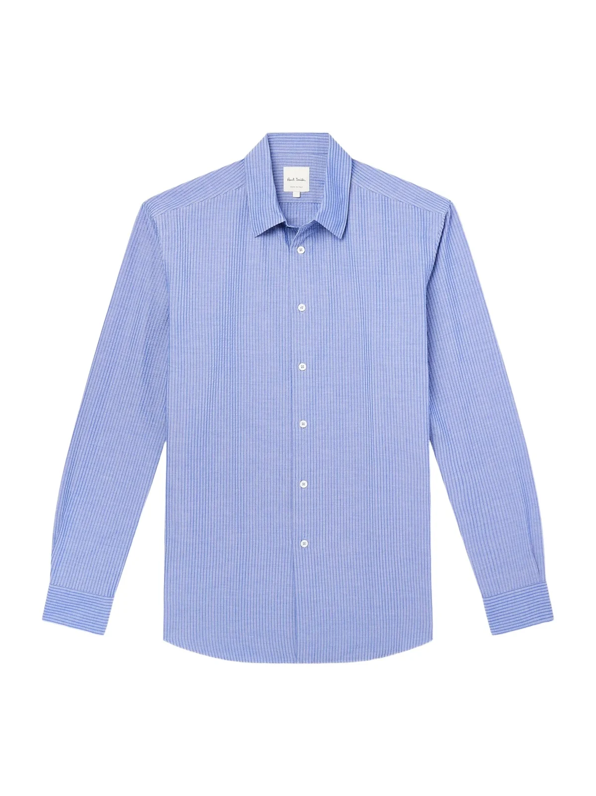 Striped Cotton-Seersucker Shirt - Men Striped Cotton-Seersucker Shirt - Men
