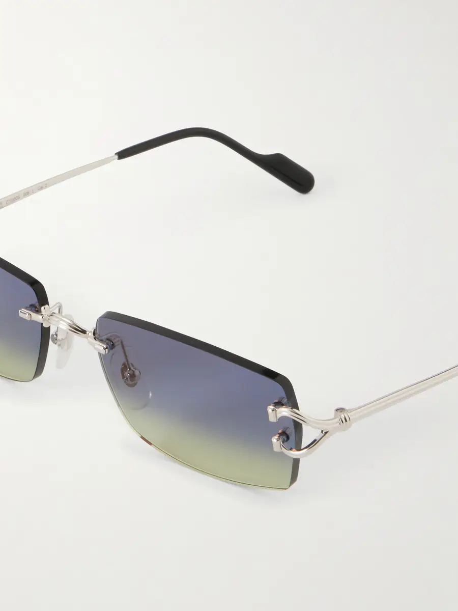Cartier Eyewear Squared-Frame Metal Sunglasses - Men | Thumbnail 3 Cartier Eyewear Squared-Frame Metal Sunglasses - Men | Thumbnail 3