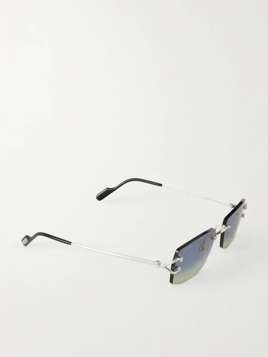 Cartier Eyewear Squared-Frame Metal Sunglasses - Men | Thumbnail 4 Cartier Eyewear Squared-Frame Metal Sunglasses - Men | Thumbnail 4
