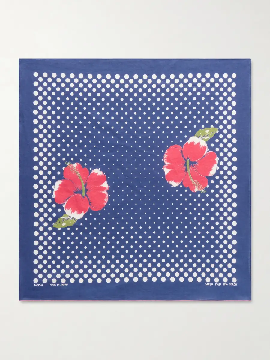 KAPITAL Fastcolor Selvedge Cotton Scarf - Men | Thumbnail 5 KAPITAL Fastcolor Selvedge Cotton Scarf - Men | Thumbnail 5