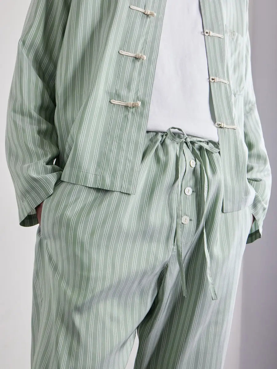 BODE ylvan traight-Leg triped ilk-atin Trousers - Men | Thumbnail 5 BODE ylvan traight-Leg triped ilk-atin Trousers - Men | Thumbnail 5