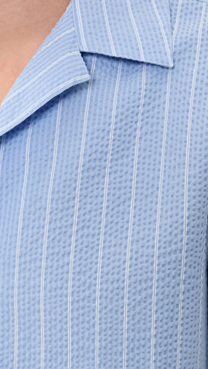 Wax London Seersucker Stripe Didcot Shirt | Thumbnail 6