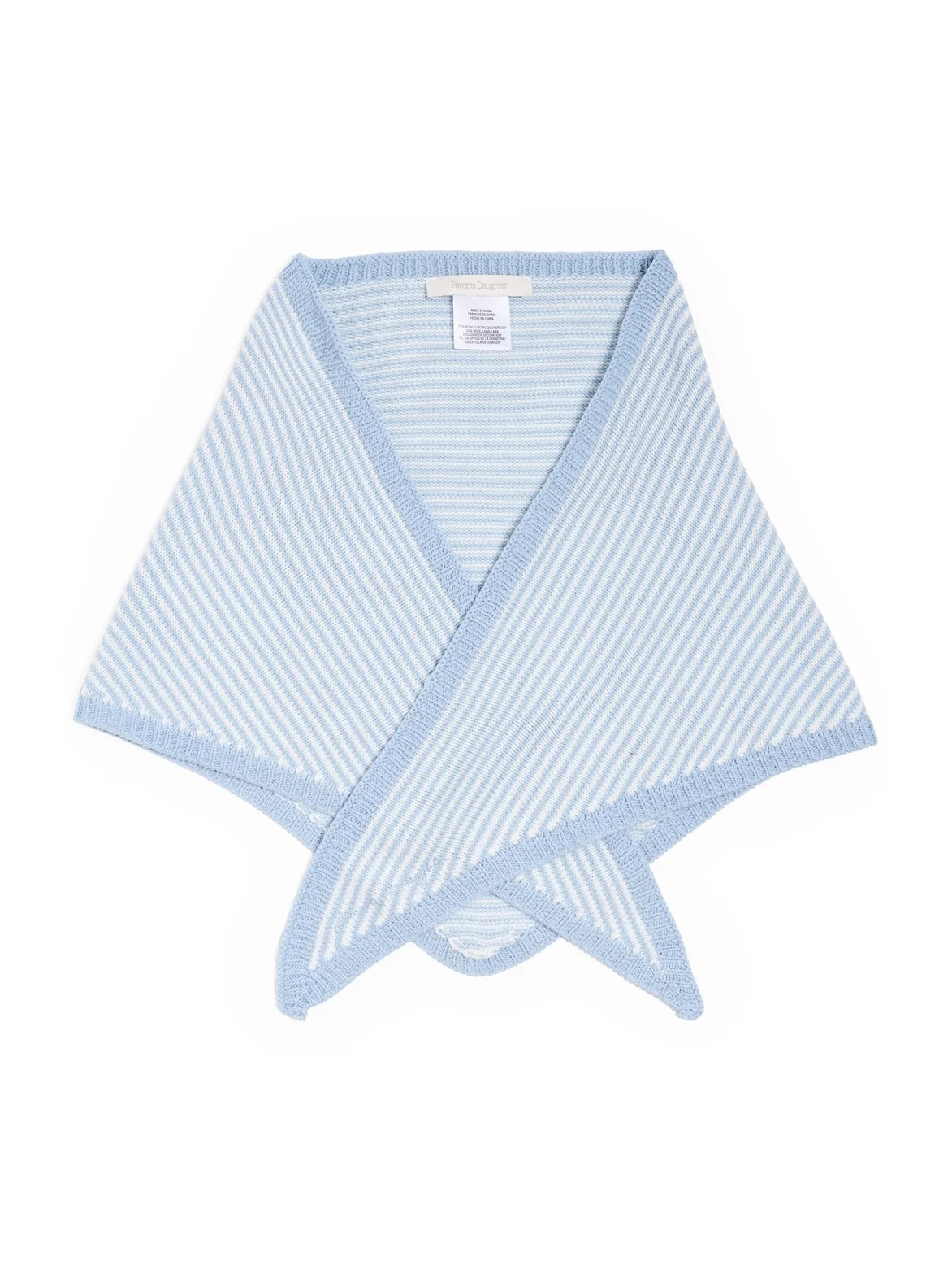 The Stripe Knitted Triangle Scarf The Stripe Knitted Triangle Scarf