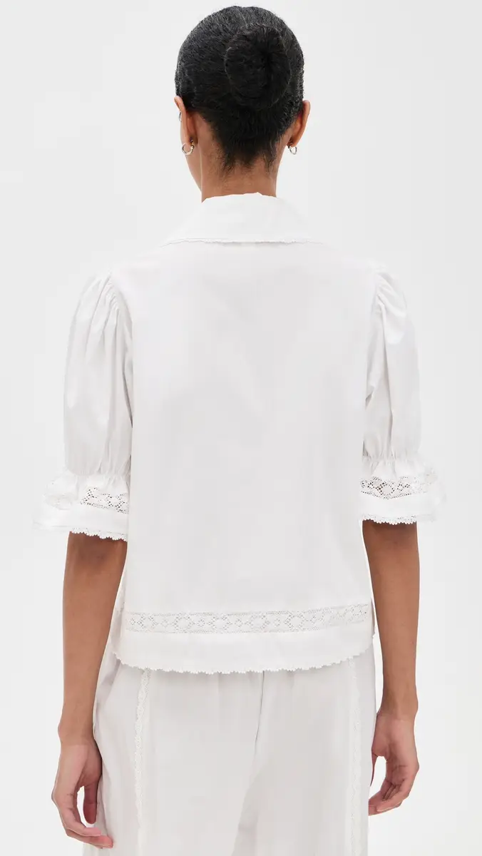 ROAME. Maisie Tie Shirt White | Thumbnail 3 ROAME. Maisie Tie Shirt White | Thumbnail 3