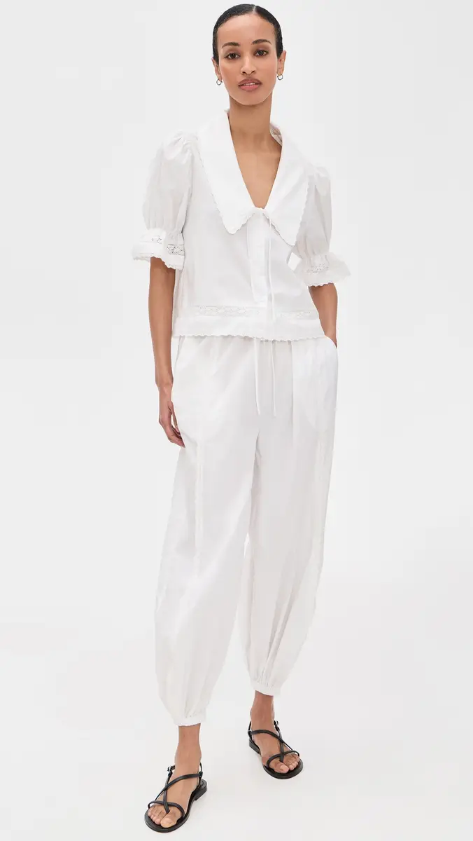 ROAME. Maisie Tie Shirt White | Thumbnail 5 ROAME. Maisie Tie Shirt White | Thumbnail 5